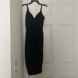 Formal black bodycon dress